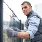 Fachgerechte Montage eines Doppelstabmattenzauns – professioneller Zaunbauer in meiner Nähe